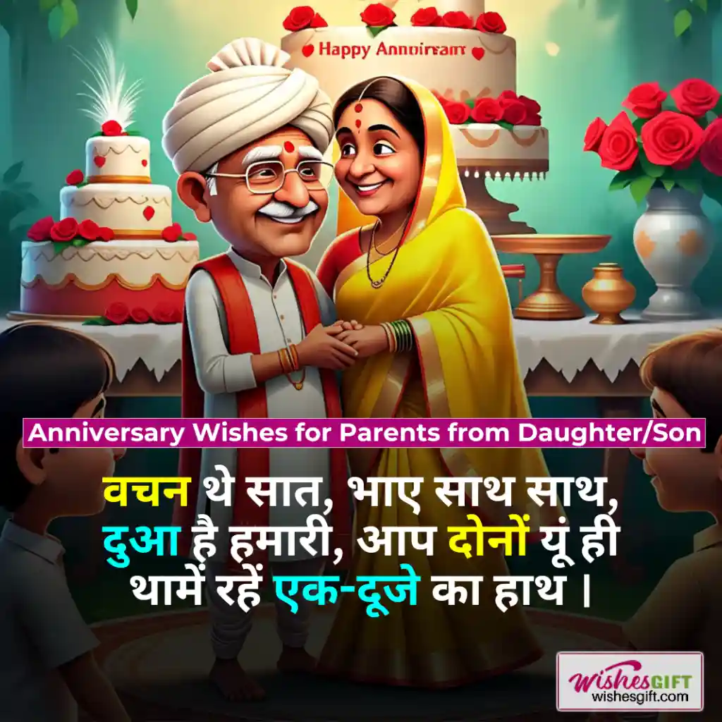Anniversary wishes for parents in hindi 👪 माता-पिता के सालगिरह की शुभकामनाएं 4 Anniversary Wishes for Parents from Daughter/Son