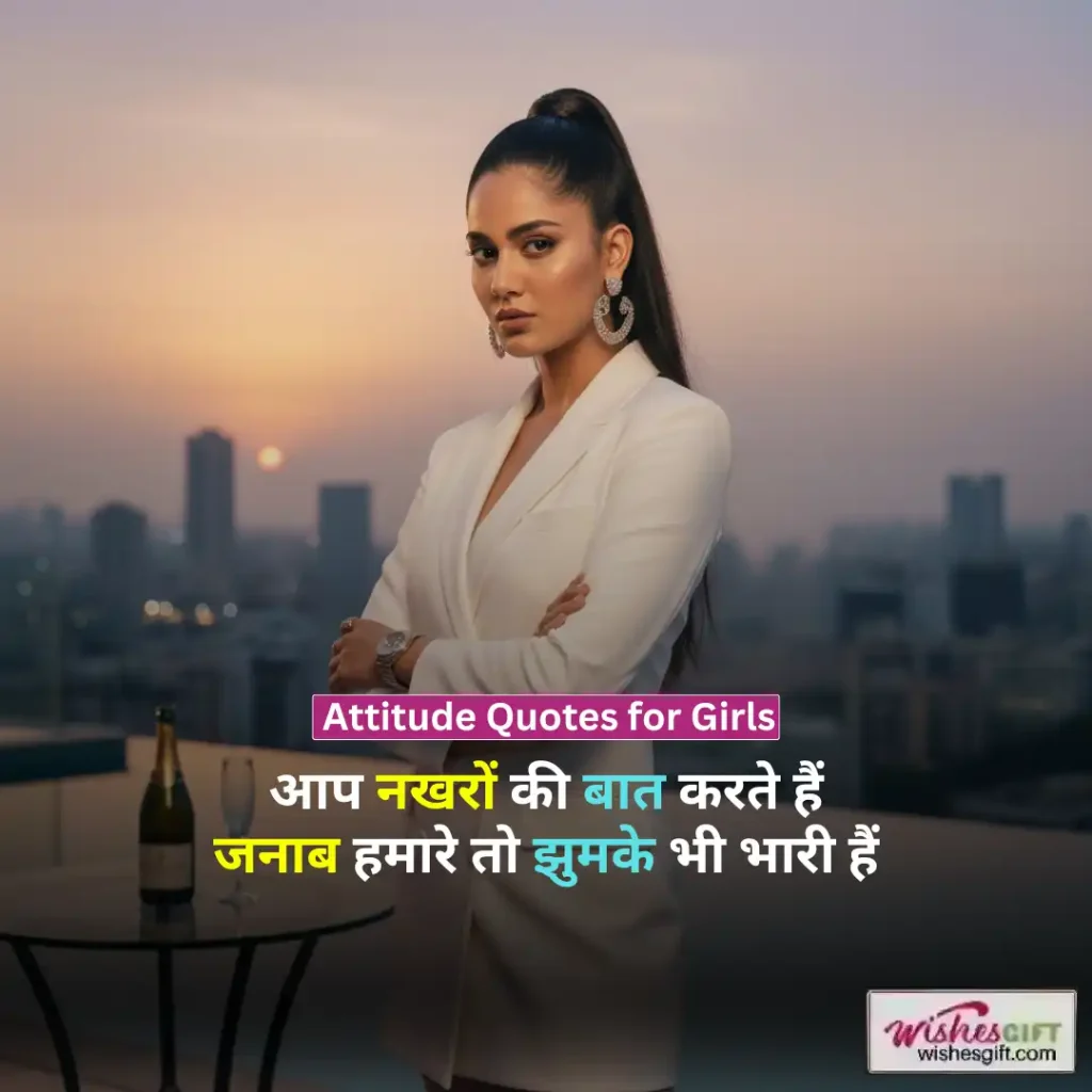 Attitude Quotes in hindi 😎 एटीट्यूड कोट्स 11 Attitude Quotes for Girls