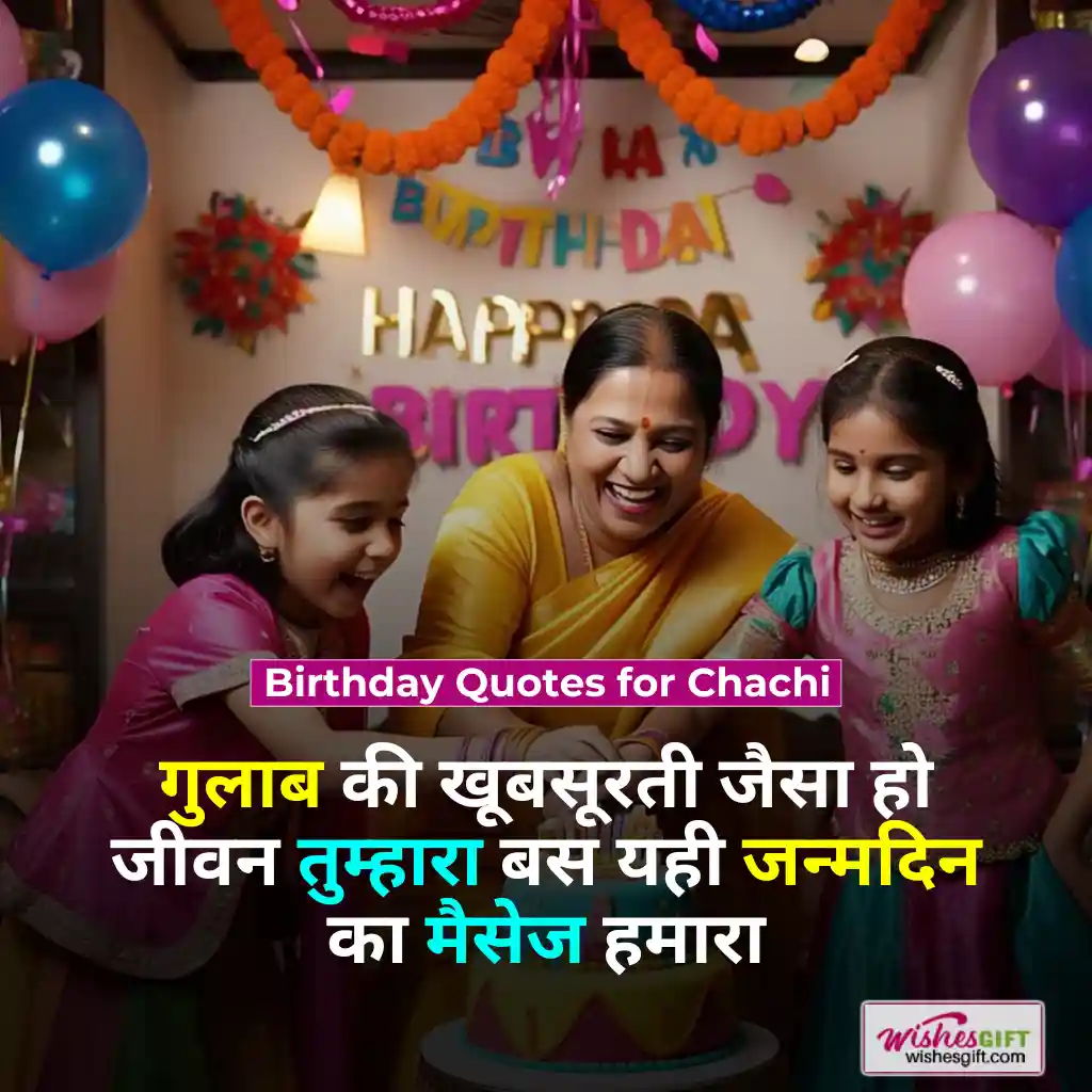 Birthday Wishes for Chachi in hindi 👵 चाची के जन्मदिन की शुभकामनाएं 6 Birthday Quotes for Chachi