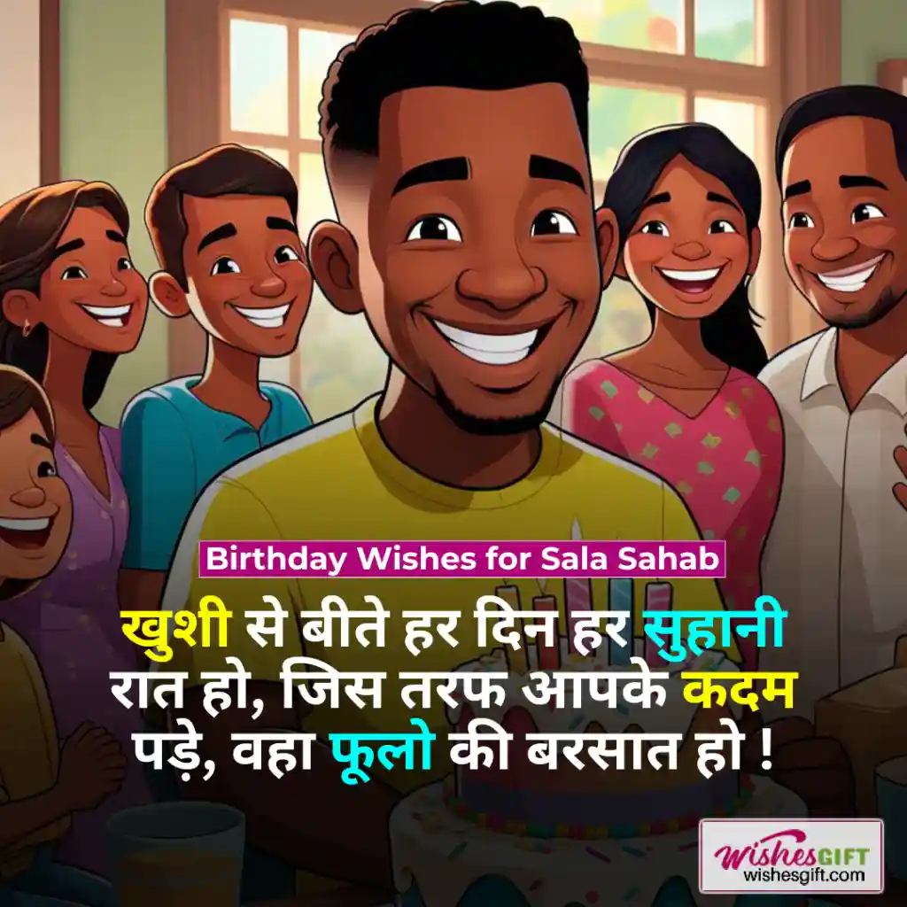 साले के जन्मदिन की शुभकामनाएं 👨💼 Birthday wishes for Sala in hindi 6 Birthday Wishes for Sala Sahab