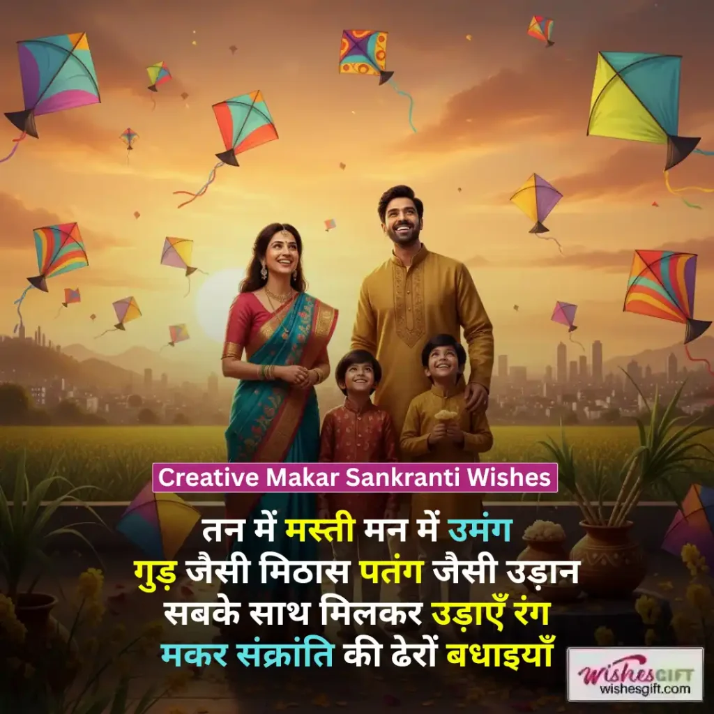 Creative Makar Sankranti Wishes