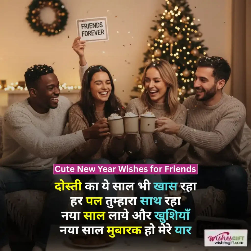Cute New Year Wishes for Friends