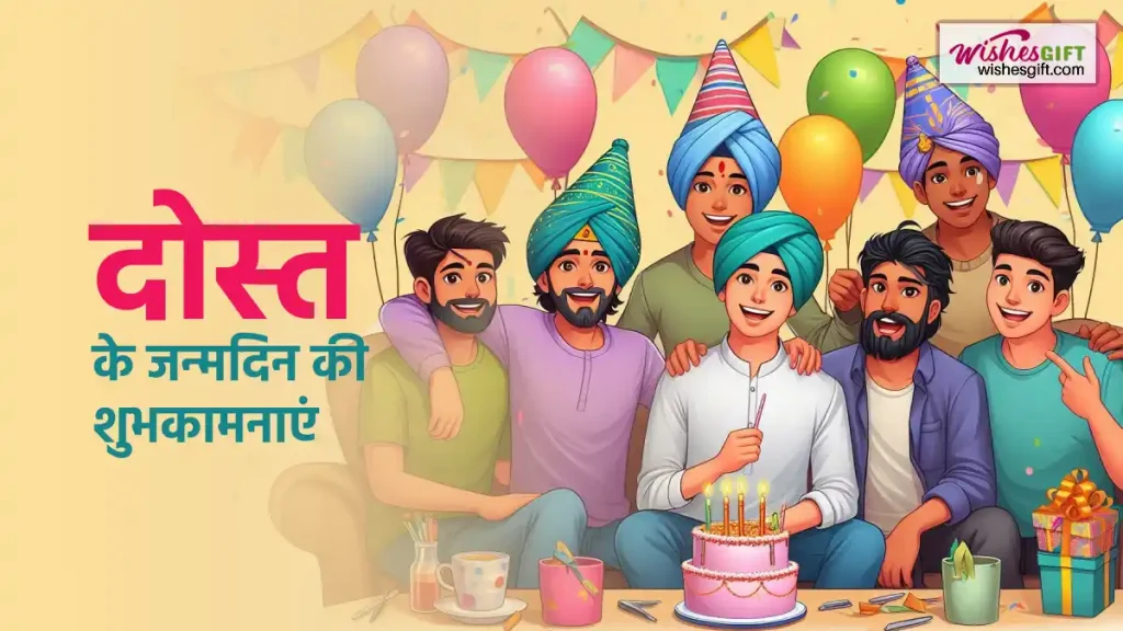 दोस्त के जन्मदिन की शुभकामनाएँ Dost Birthday Wishes in hindi