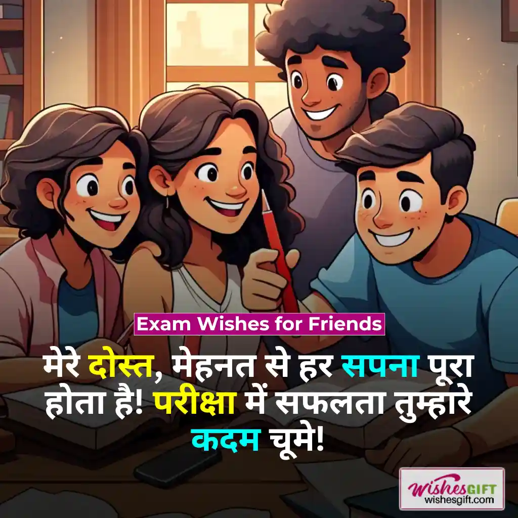 exam wishes for friends