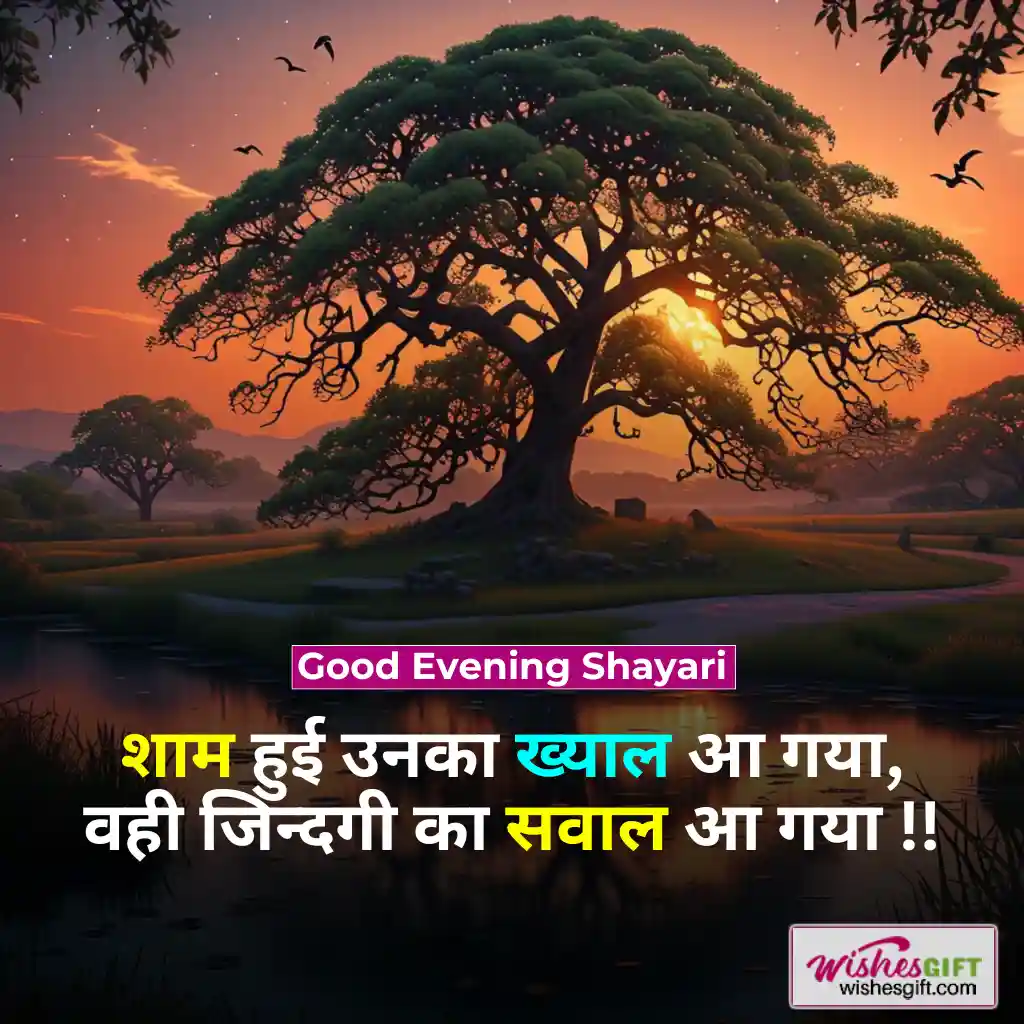 Good Evening Wishes in hindi 🌛 शुभ संध्या शुभकामनाएं 5 Good Evening Shayari