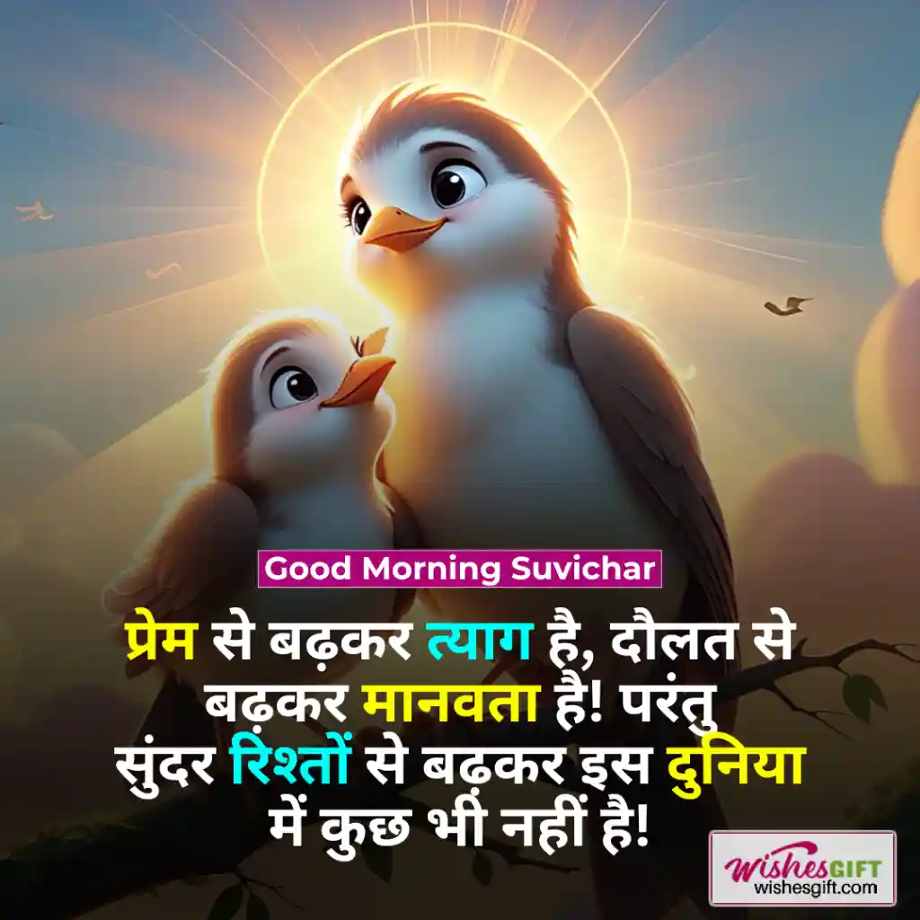 Good Morning Wishes in hindi ☕ शुभ प्रभात शुभकामनाएं 8 Good Morning Suvichar