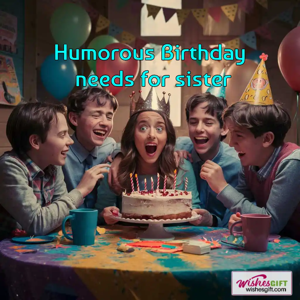 Birthday Wishes for Sister ๐ธ 4 Humorous Birthday needs for sister