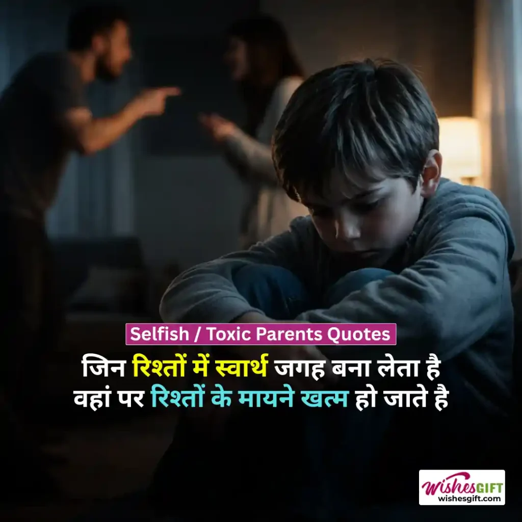 Selfish / Toxic Parents Quotes