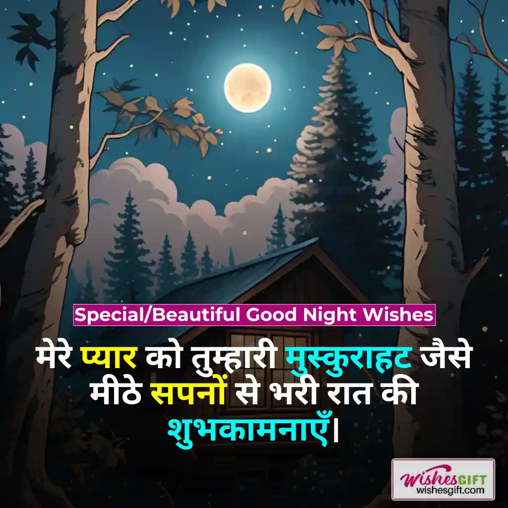 Good Night Wishes in hindi 🌙 शुभ रात्रि शुभकामनाएं 8 Special/Beautiful Good Night Wishes