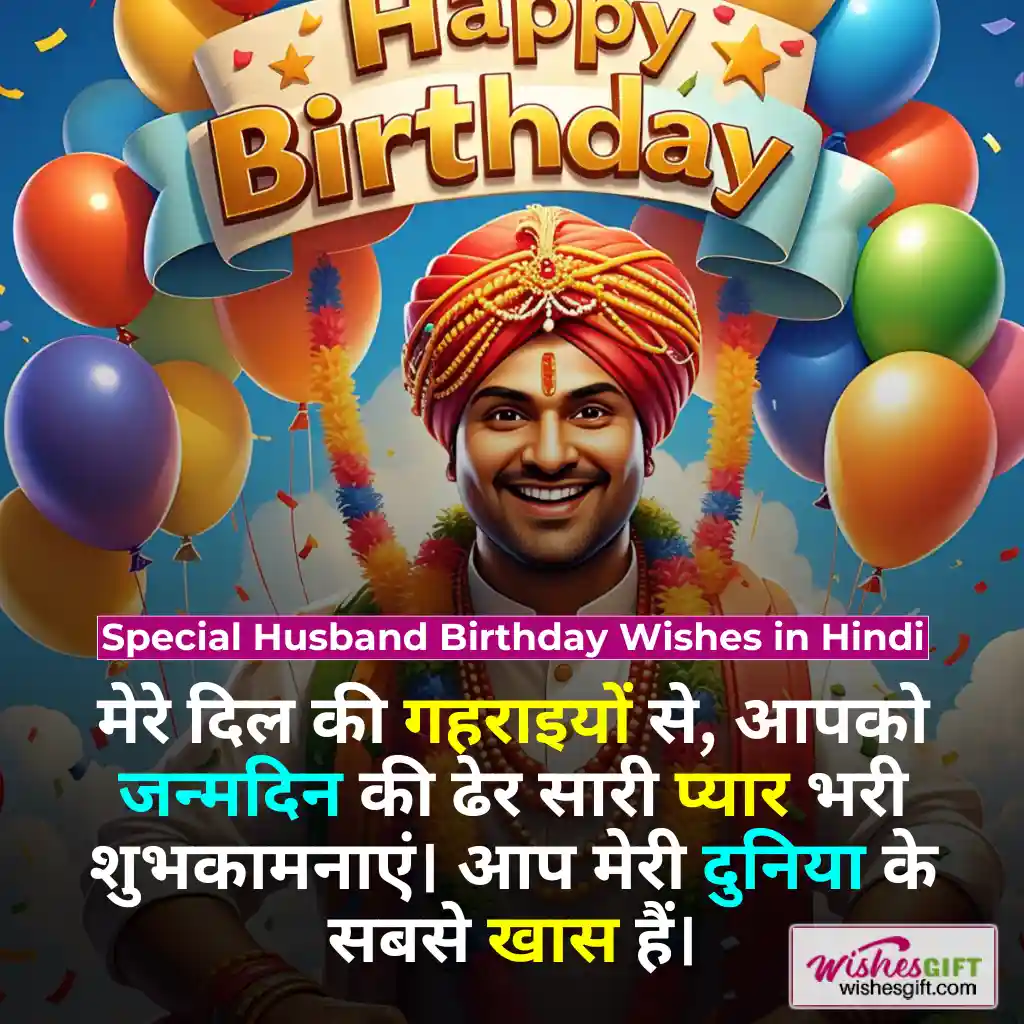 पति के जन्मदिन की शुभकामनाएं 🧔🏻 Husband Birthday wishes in hindi 7 Special Husband Birthday Wishes in Hindi