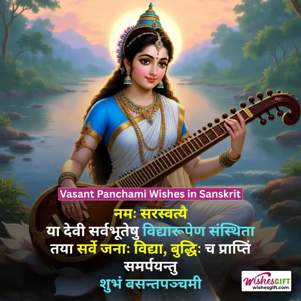 Vasant Panchami Wishes in Sanskrit